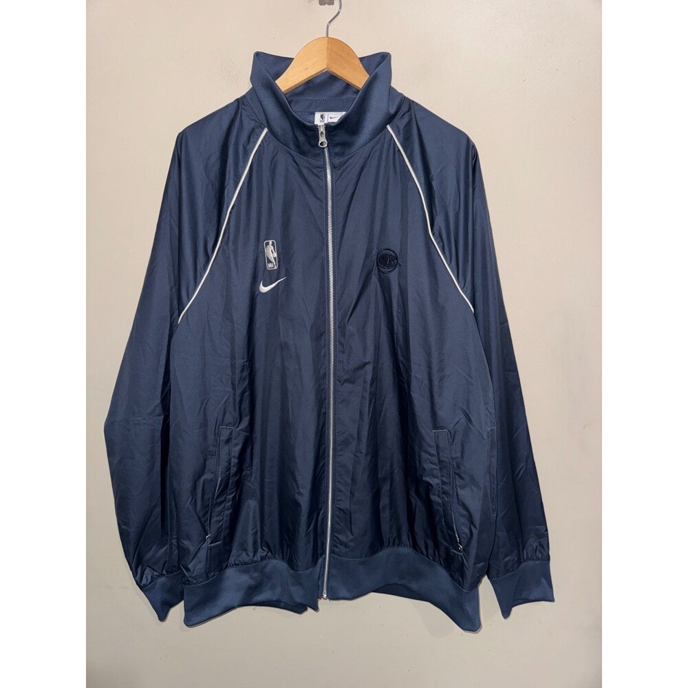 Men 2XL-Tall Nike New York Knicks NBA Team Issued PE Full-Zip Windbreaker Jacket